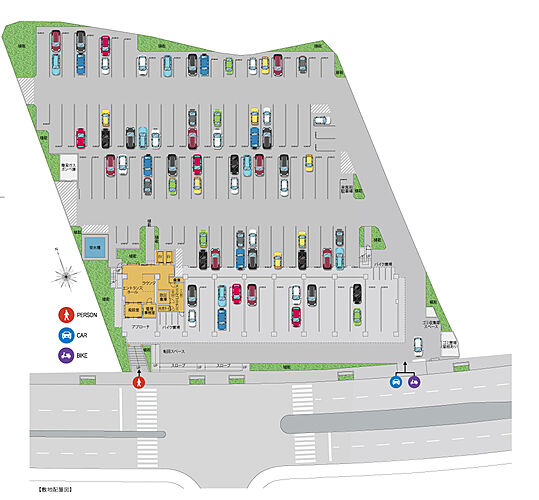 アルファステイツ北谷伊平 敷地配置図