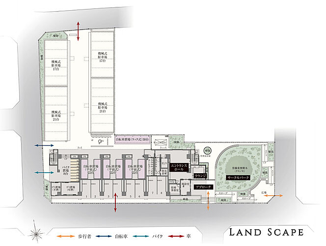 アルファステイツ谷山駅前 敷地配置図