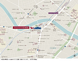 アルファステイツ谷山駅前 現地案内図