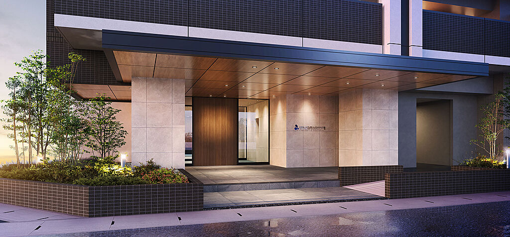 アルファステイツ大元中央公園 エントランスアプローチ完成予想図