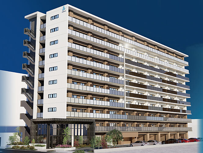 アルファステイツ能登川駅 外観完成予想図