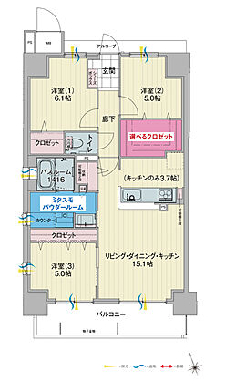 アルファスマート姫路駅南 間取り A