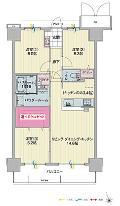 アルファスマート姫路駅南 間取り D