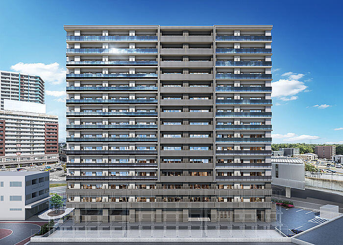 アルファステイツつくばみどりの 外観完成予想図