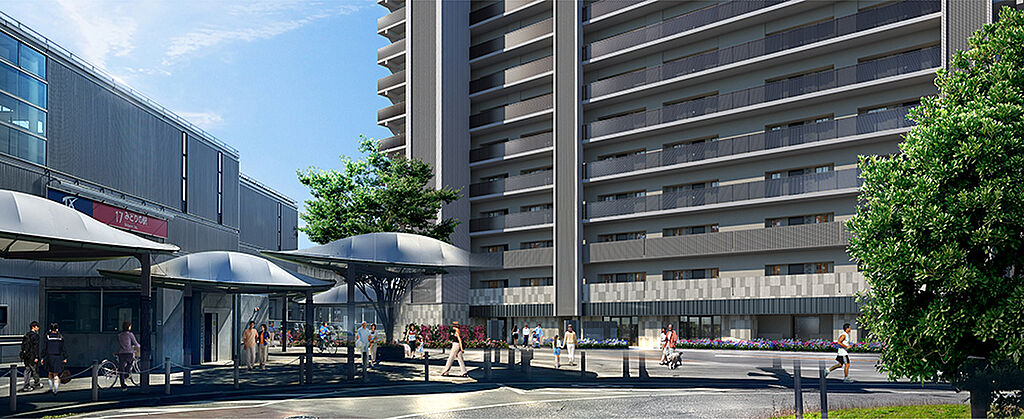 アルファステイツつくばみどりの 外観完成予想図