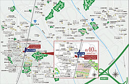 アルファステイツつくばみどりの 現地案内図