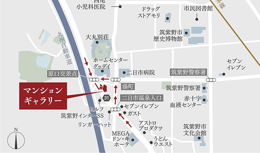 アルファステイツ博多サウス モデルルーム案内図
