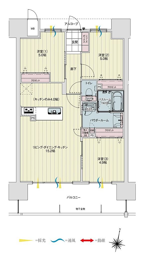 アルファステイツ今市中央通り 間取り C