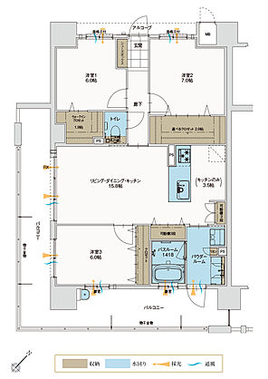 アルファステイツ松阪駅 間取り A