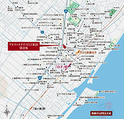 アルファステイツ白子駅前 現地案内図