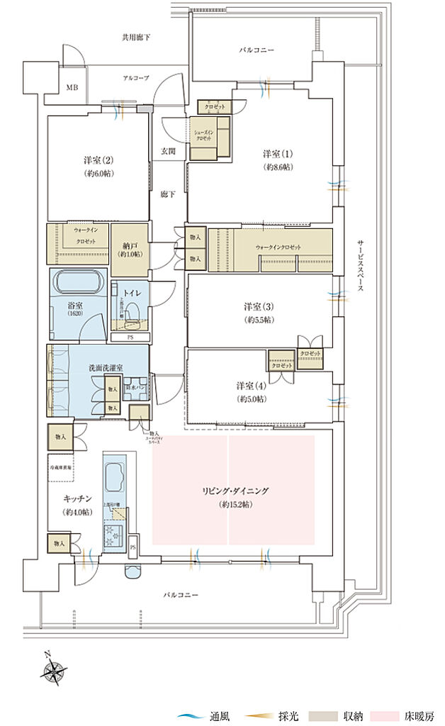 ジオ三田 間取り SP