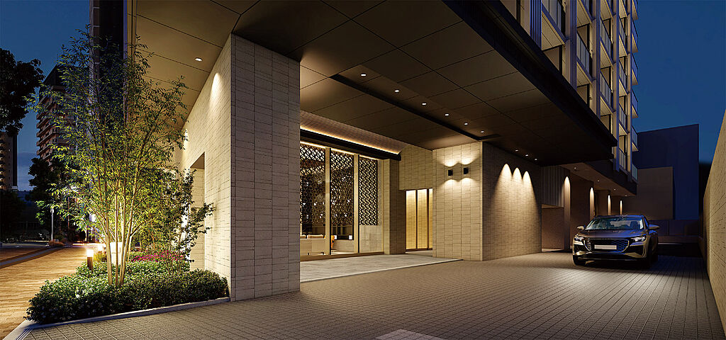 ジオ神戸相生町 エントランスアプローチ完成予想図