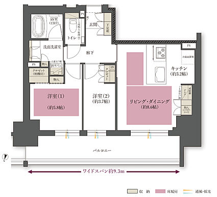 ジオ岡本 The Class 間取り A