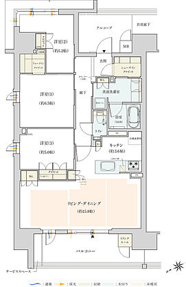 ジオ彩都セントラルコート 間取り A