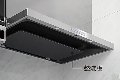 ホーロー製整流板付レンジフード