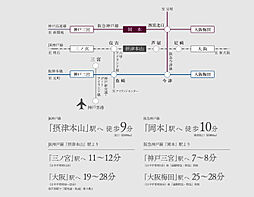 ジオ本山北町 アクセス図
