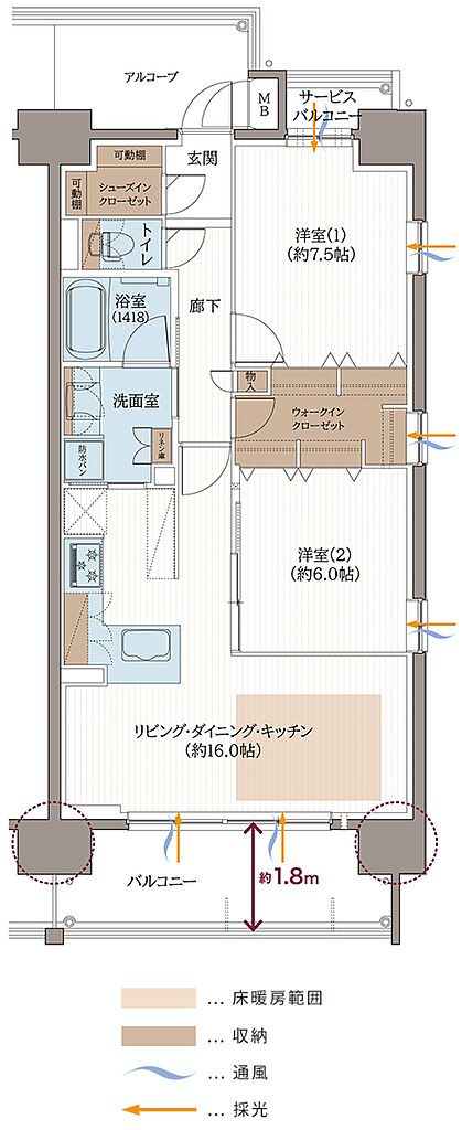 リベール東加古川駅前通り 間取り C-3