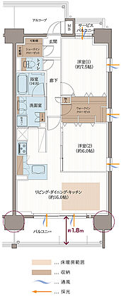 リベール東加古川駅前通り 間取り C-3