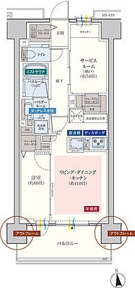 エクセレントシティ南千住ザ・レジデンス 間取り E