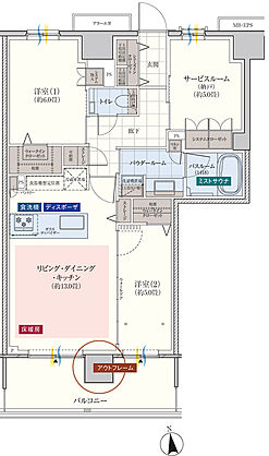 エクセレントシティ南千住ザ・レジデンス 間取り J
