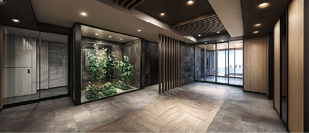 エクセレントシティ千葉松波 エントランスホール完成予想CG