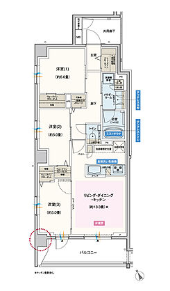 エクセレントシティ千葉松波 間取り A