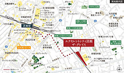 エクセレントシティ清瀬ザ・グレイス 現地案内図