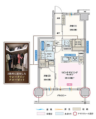 エクセレントシティ蘇我ステーションマークス 間取り B