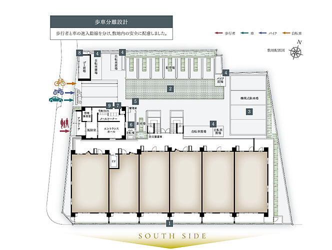 ヴィー・クオレ熱田神宮西 敷地配置図