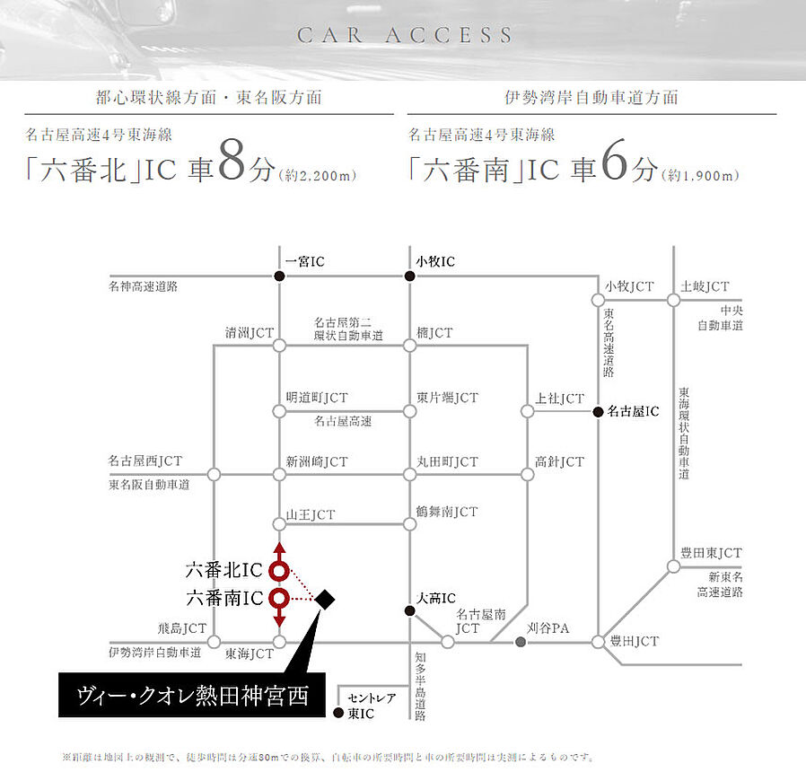 ヴィー・クオレ熱田神宮西：交通図