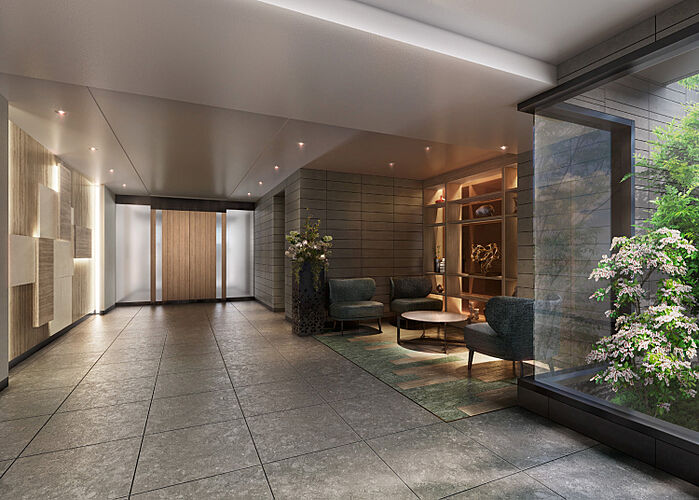 モアグレース稲沢ザ・レジデンス ラウンジ完成予想CG