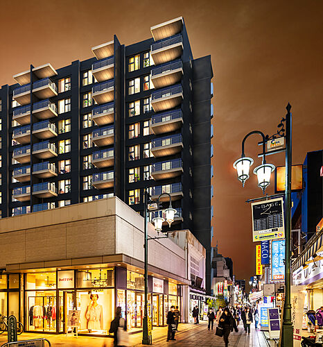 ルピアコート本川越ステーションビュー 外観完成予想CG