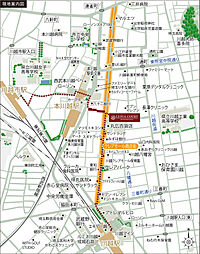ルピアコート本川越ステーションビュー 現地案内図