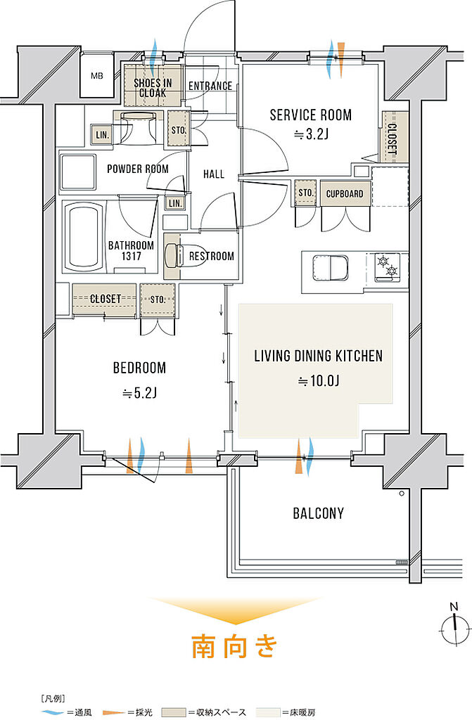 ルピアコート本川越ステーションビュー 間取り G