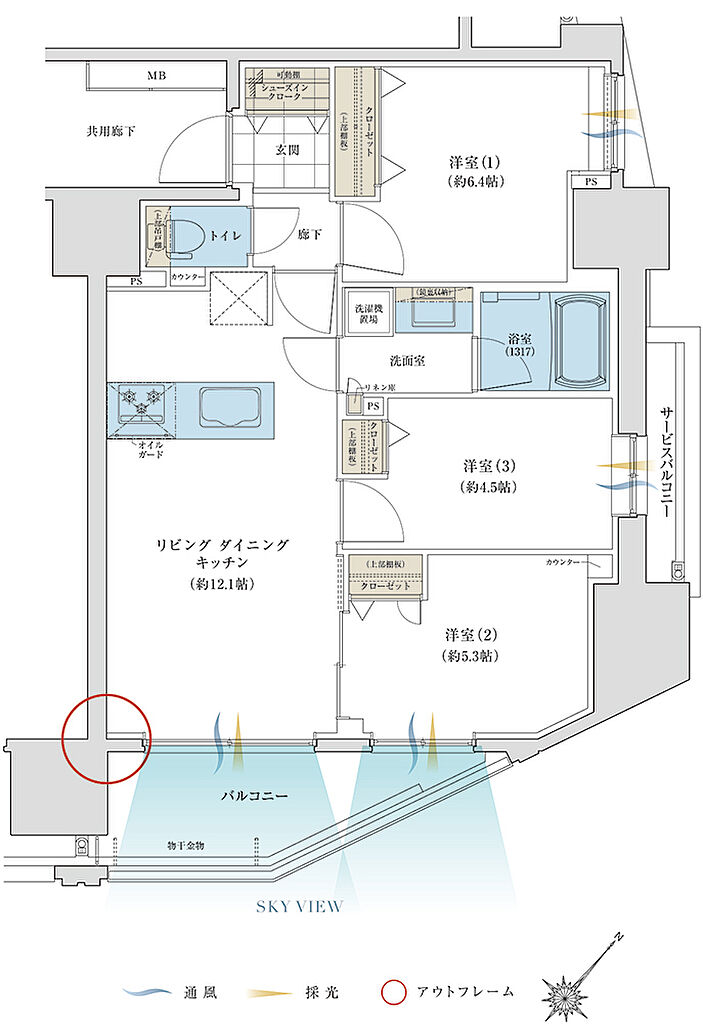 コンフォルシア南大塚 間取り B