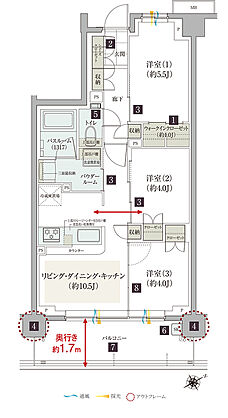 ガーラ・レジデンス藤沢 間取り C