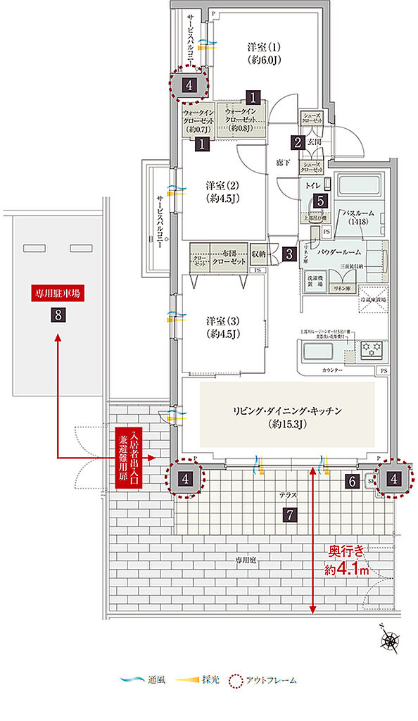 ガーラ・レジデンス藤沢 間取り Ig