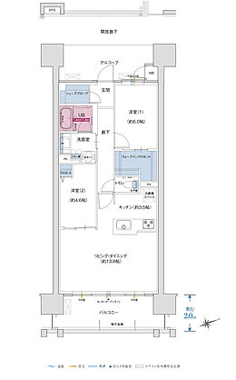 ザ・プレミアム長崎駅前 間取り D