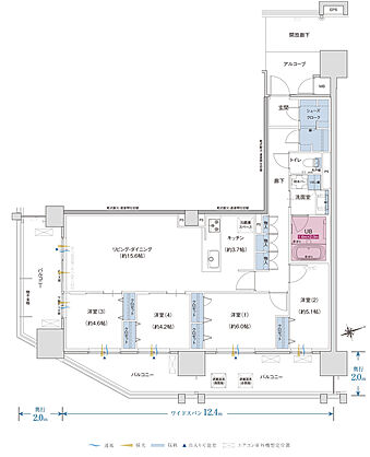 ザ・プレミアム長崎駅前 間取り M1