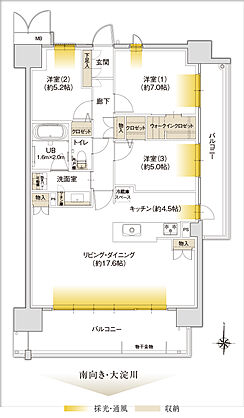 ザ・リバーサイドガーデン大淀河畔 間取り D【無償設計変更プラン01】