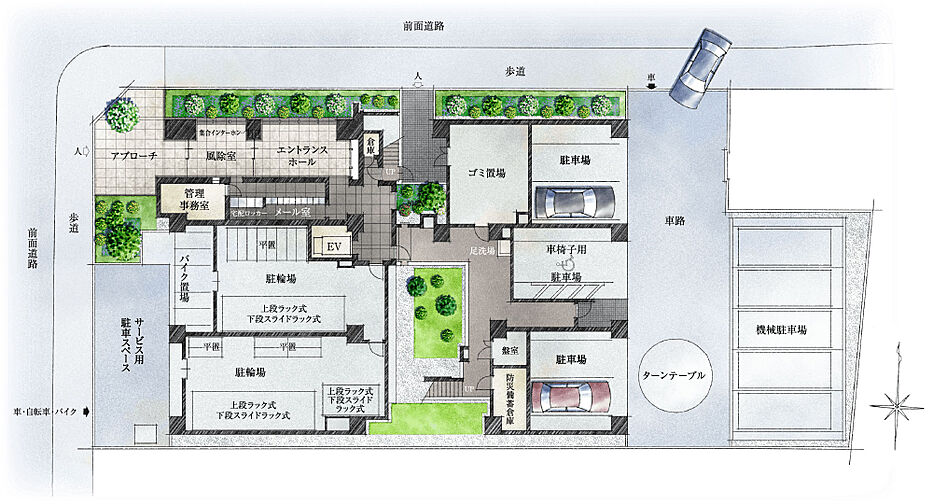 ポレスター大和中央 共用部