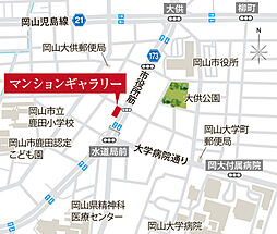 ポレスター野田屋町スクエア モデルルーム案内図