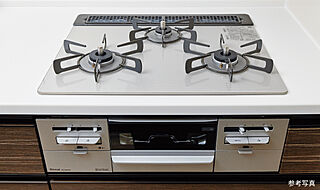 ポレスター立川 3口ガラストップコンロ