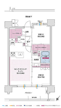 ポレスター立川 間取り D