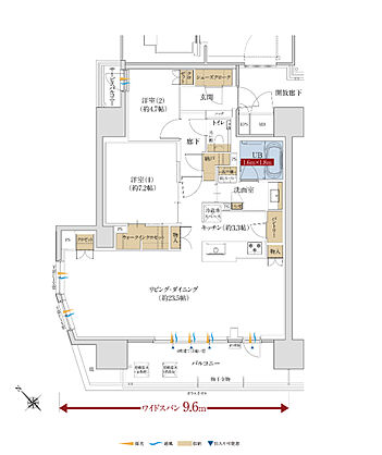 グラディス鷹匠タワー 間取り A【メニュープラン4】