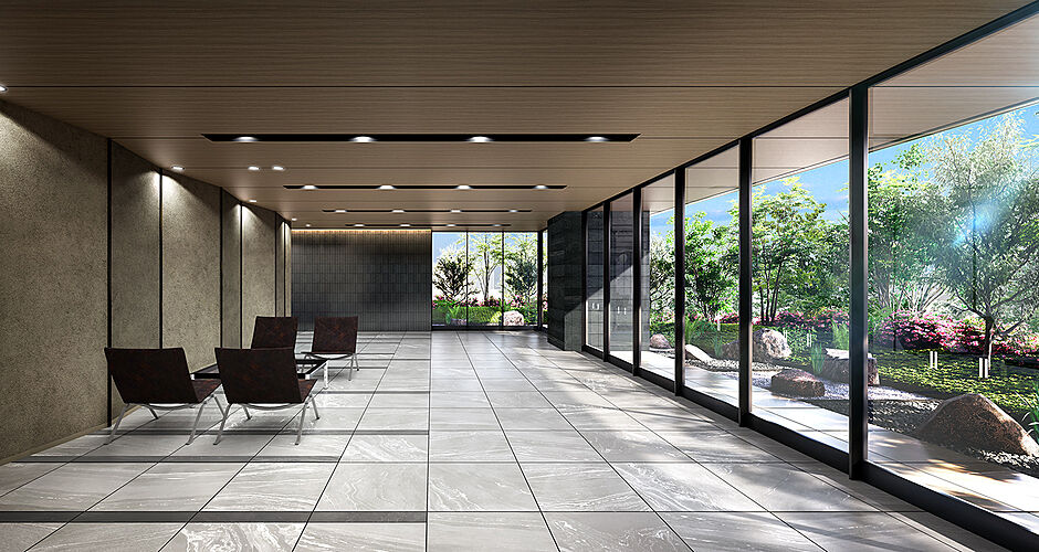 ポレスター三山木駅前 エントランスホール完成予想図