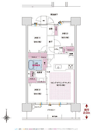 ポレスター三山木駅前 間取り C