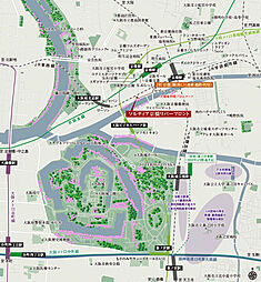 ソルティア京橋リバーフロント 現地案内図
