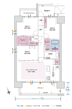 ポレスター米原駅前 間取り A