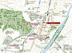 ザ・上通並木坂レジデンス 現地案内図